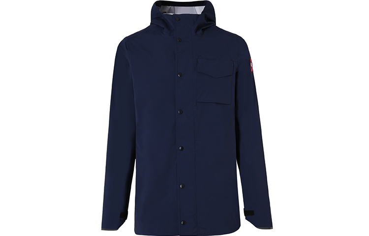 Canada Goose Nanaimo Series Solid Waterproof Rain Jacket Blue 5608M-63