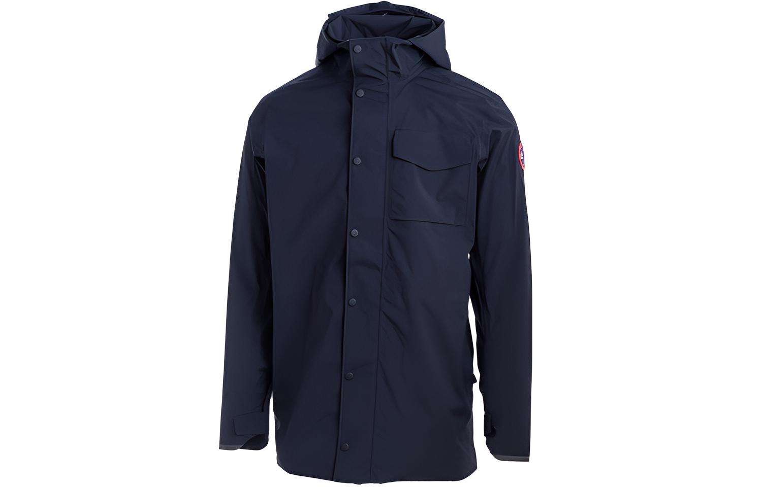 Canada Goose Nanaimo Solid Logo Hooded Rain Jacket for Men CG5608M-4161