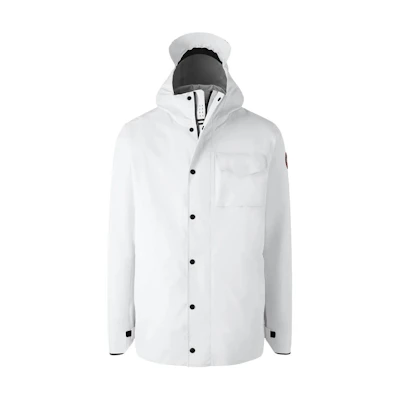 Canada Goose Nanaimo Waterproof Windbreaker Jacket - Arctic White. 5608M-433