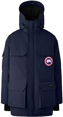 Canada Goose Navy Blue Hooded Multi-Pocket High-Neck Coat 2051M-63 Order Canada Goose Navy Blue Hooded Multi-Pocket High-Neck Coat 2051M-63