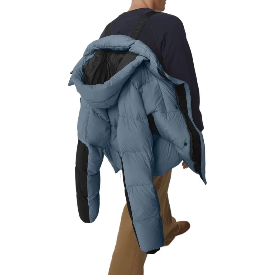 Details for Canada Goose Osborne Black Label Hooded Down Jacket Short Men Ozone Blue. 2602MB-222