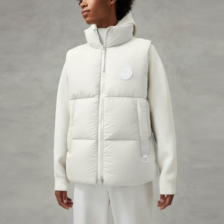 Lookbook Canada Goose Pastels Everett White Label Logo Down Vest Unisex Putih. 2614MB1-433