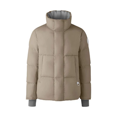 Canada Goose Pastels FW21 Everett White Label Short Puffer Jacket Unisex - Limestone. 2613MB1-432