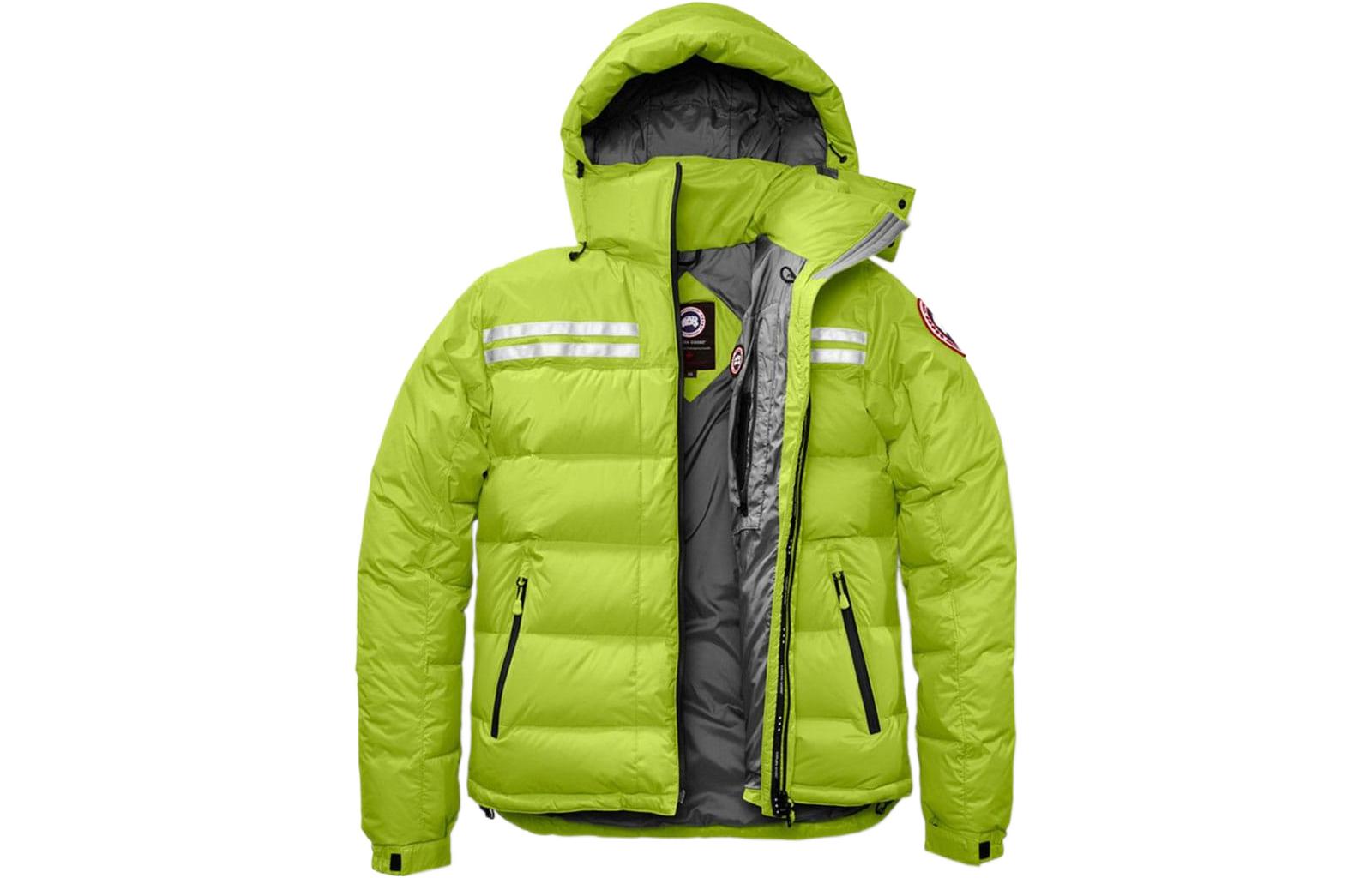 Canada Goose Quilted Down Jacket Solid Logo Patch - Aurora Green 2071M-179