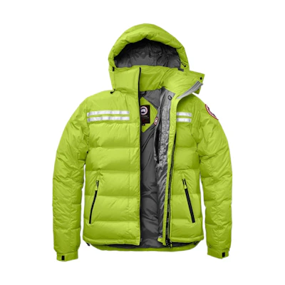 Canada Goose Quilted Down Jacket Solid Logo Patch - Aurora Green 2071M-179