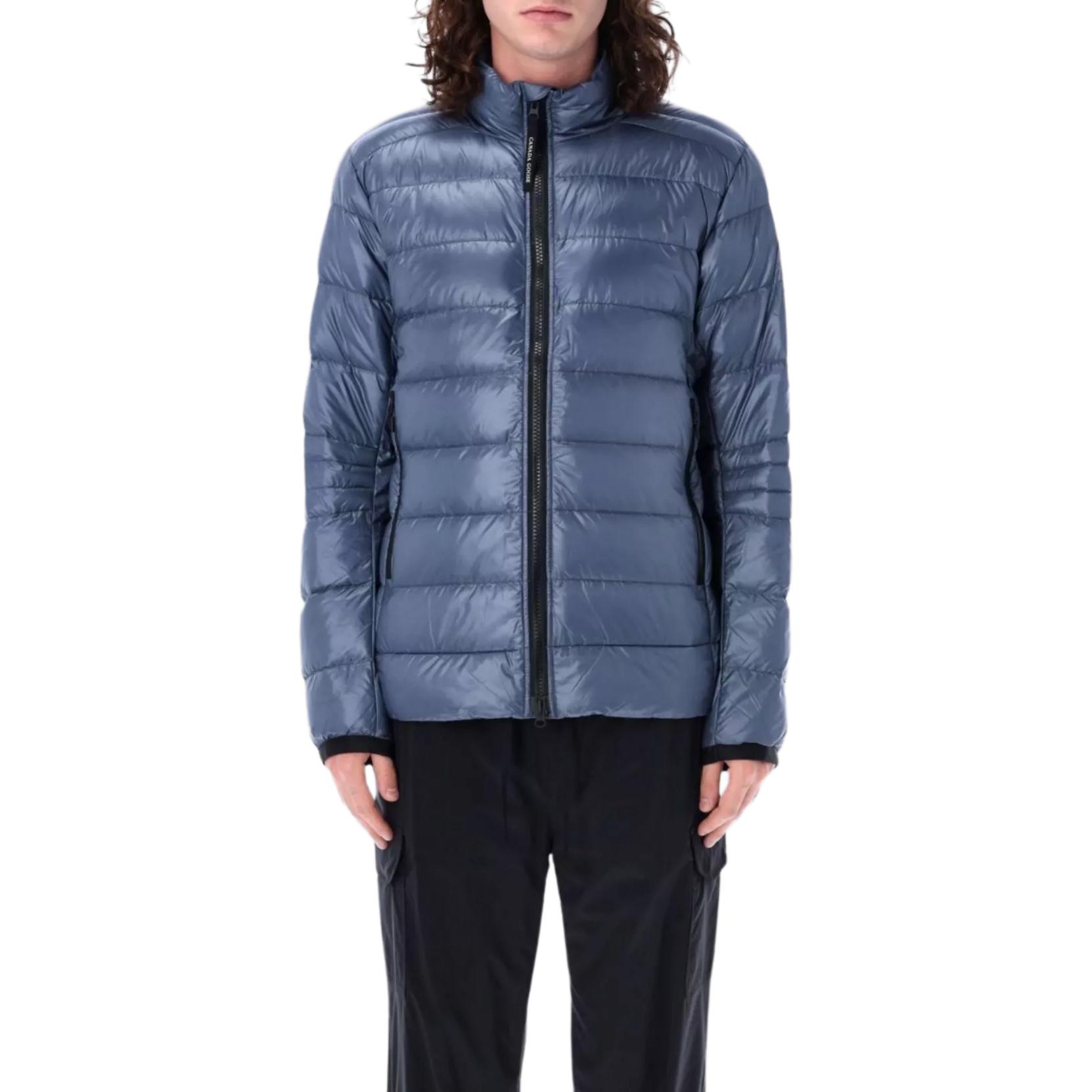 Canada Goose Quilted High-Neck Zip Down Jacket Blue 2228M49N-222