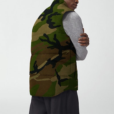 Canada Goose Red Label Rompi Camo Down - Tahan Angin & Klasik Unisex. 4151MP-316 Details for Canada Goose Red Label Rompi Camo Down - Tahan Angin & Klasik Unisex. 4151MP-316