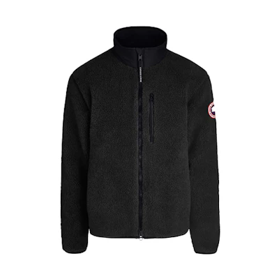 Canada Goose Red Label Kelowna Collection Wool Fleece Jacket Black Men 7017M-61