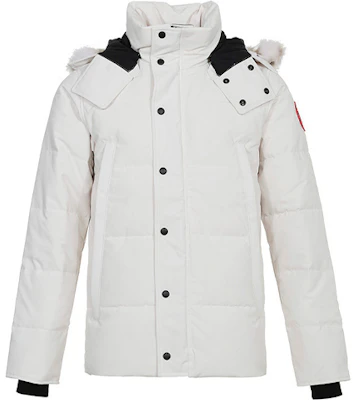 Canada Goose 紅標 Wyndham 白鴨絨連帽外套 - 曙光白 男女適穿 3808M-827 Order Canada Goose 紅標 Wyndham 白鴨絨連帽外套 - 曙光白 男女適穿 3808M-827
