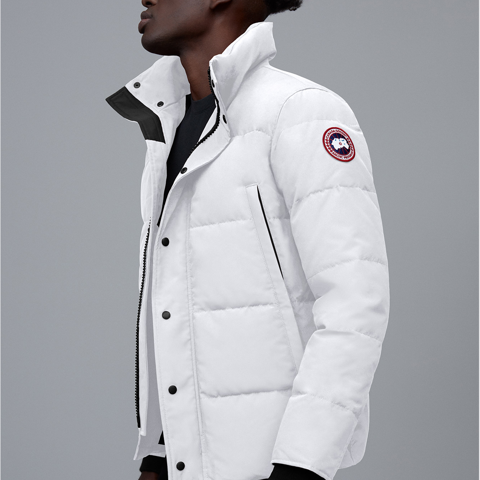 Purchase Canada Goose 紅標 Wyndham 白鴨絨連帽外套 - 曙光白 男女適穿 3808M-827