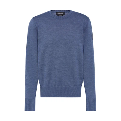 Canada Goose Rosseau Crewneck Knit Ozone Blue Heather Sweater. 7091M-1026