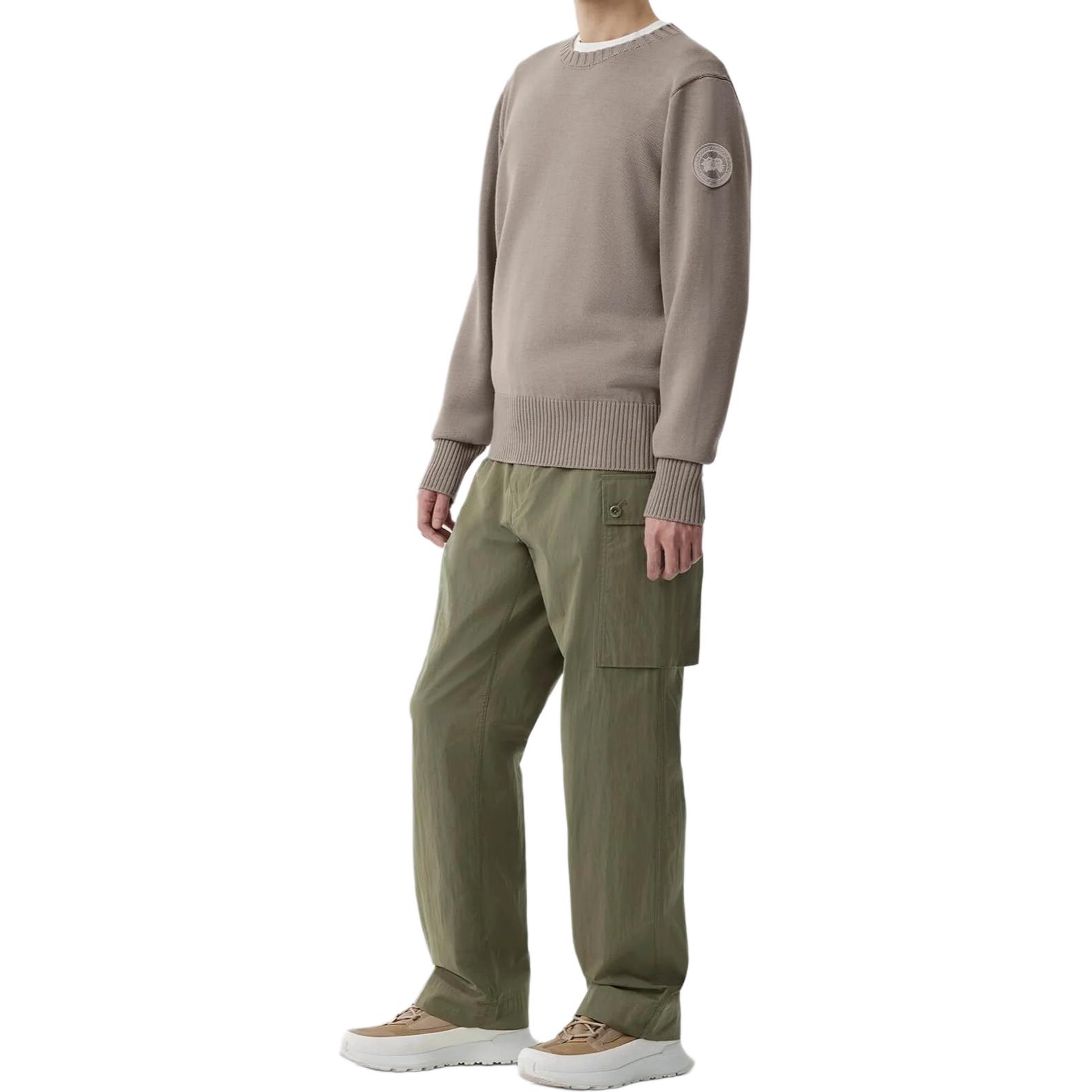 Lookbook カナダグース ロッソーロゴ クルーネックスウェーター ライムストーン 7091M-432