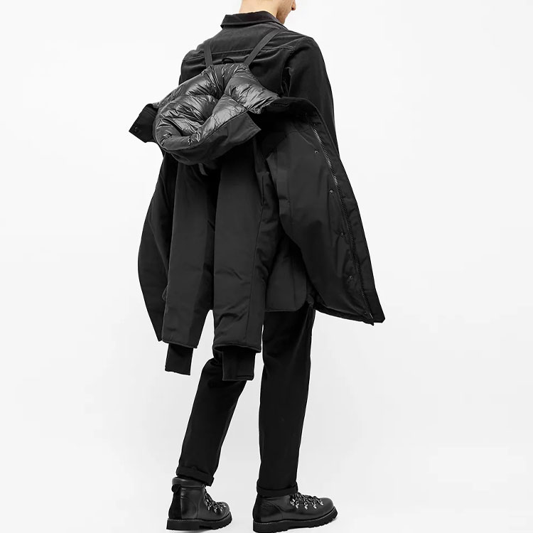 Canada Goose Sanford Black Hoodie Down Jacket Unisex Red Label 3400M-61 圖 6