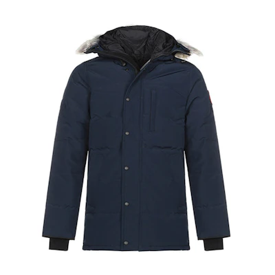 Canada Goose Slim Fit Fur-Trimmed Hooded Parka Ocean Blue 3805M-63