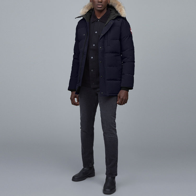 Canada Goose Slim Fit Fur-Trimmed Hooded Parka Ocean Blue 3805M-63 圖 4