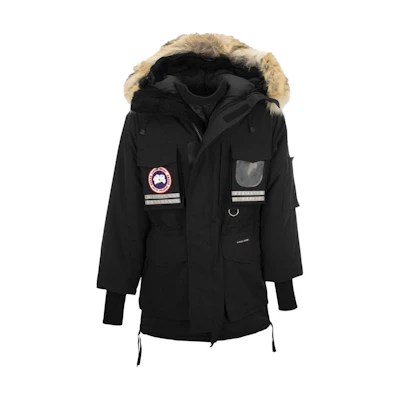 Canada Goose Snow Mantra Red Label Hooded Parka Black Unisex Down Jacket 9501M-61