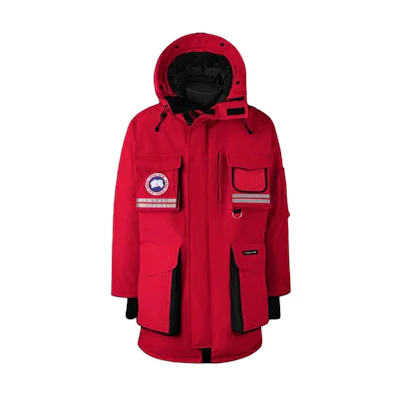 Canada Goose Snow Mantra Red Logo Parka Winter Down Jacket Red Unisex 9501M-11