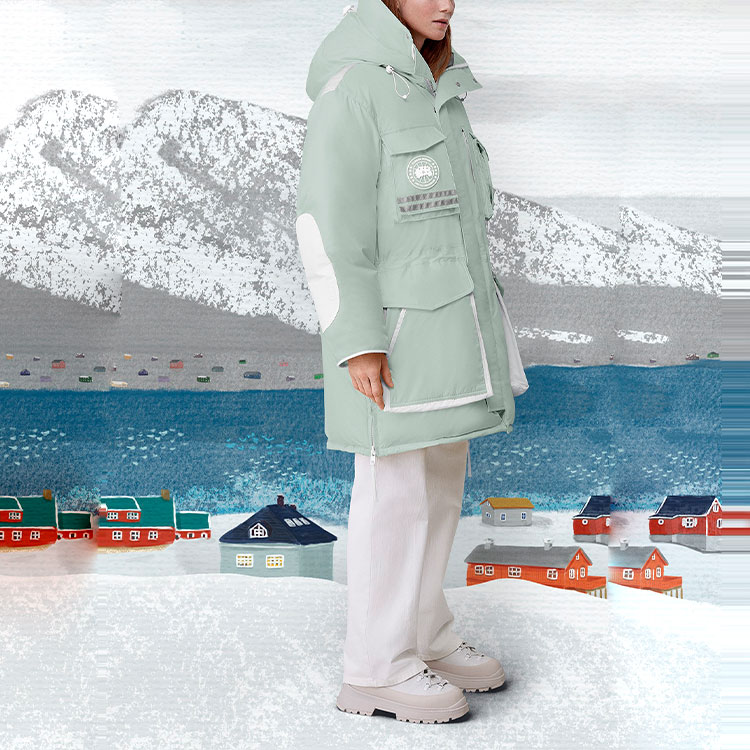 Canada Goose Snow Mantra White Label Parka Light Blue Down Jacket Unisex 9501U1-463 圖 6