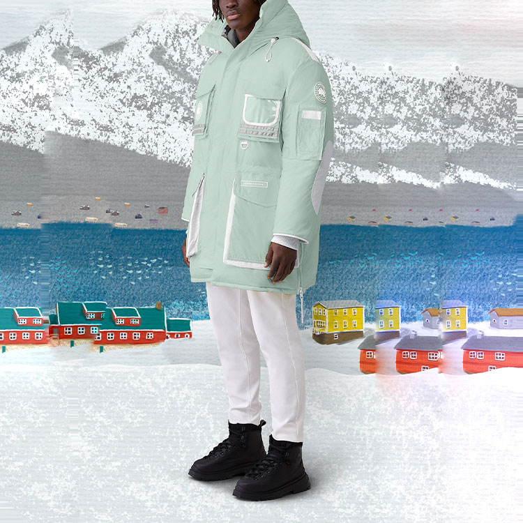 Canada Goose Snow Mantra White Label Parka Light Blue Down Jacket Unisex 9501U1-463 圖 7