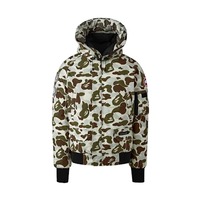 Canada Goose Snow Mountain Camo Down Jacket Unisex Hooded Trim Style. 7999MBC-1119