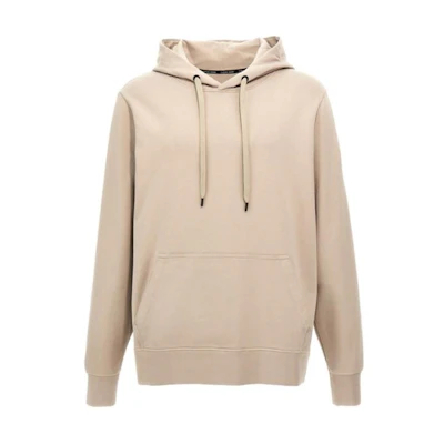 Canada Goose Solid Color Hooded Loose Pullover Hoodie Beige 7403M432