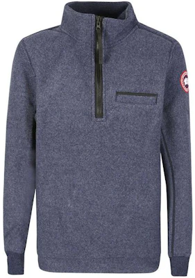 Canada Goose Solid Half-Zip Mock Neck Sweatshirt Biru Laut Navy 7055M-4763 Buy Canada Goose Solid Half-Zip Mock Neck Sweatshirt Biru Laut Navy 7055M-4763