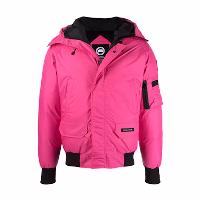 Canada Goose SS21 Pink Hooded Classic Bomber Jacket Unisex. 7999USMU-121
