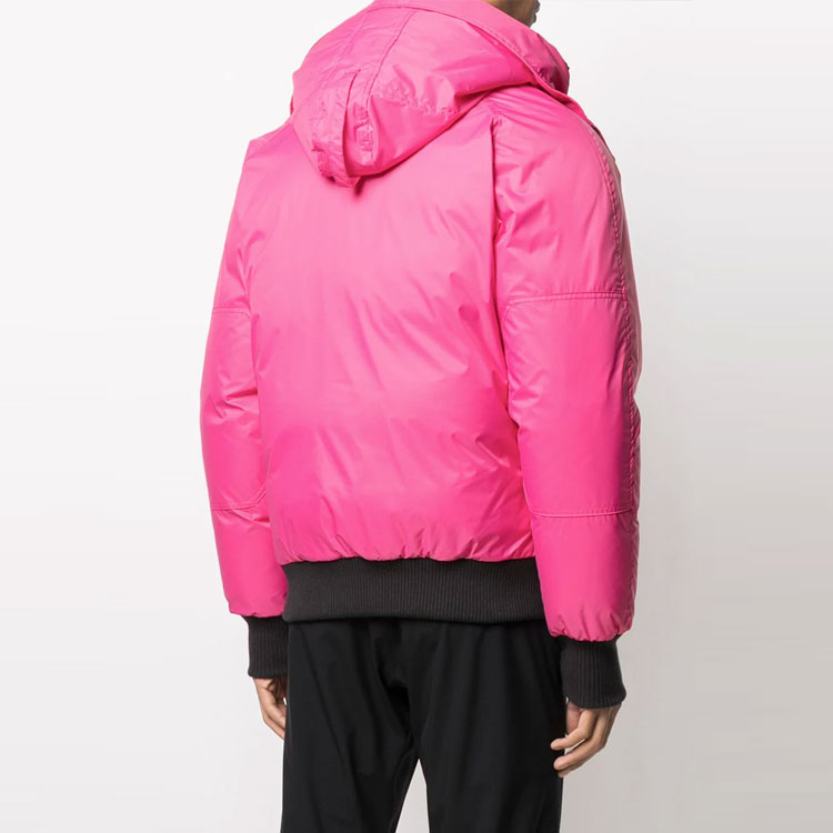 Shop Canada Goose SS21 Pink Hooded Classic Bomber Jacket Unisex. 7999USMU-121