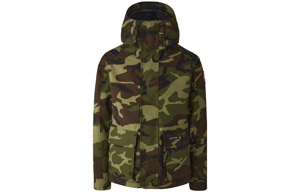 Canada Goose SS22 Green Camo Zip-Up Hooded Jacket 2429MP-316