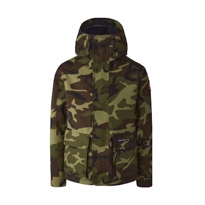 Canada Goose SS22 Green Camo Zip-Up Hooded Jacket 2429MP-316