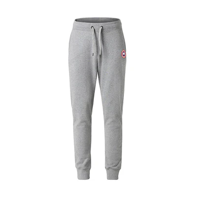 Canada Goose SS22 Huron Logo Black Knit Jogger Sweatpants for Men. 7402M-717