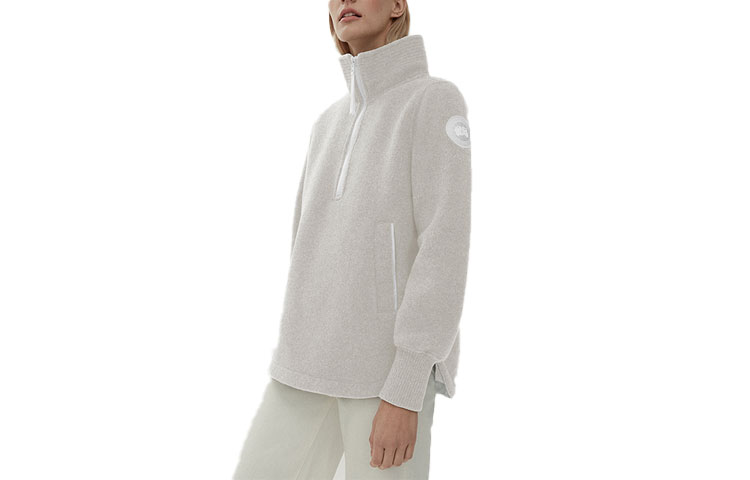 Canada Goose SS22 Severn High-Neck Zip Pullover Sweater Jacket Unisex Mist Grey 7101W1-961 圖 2