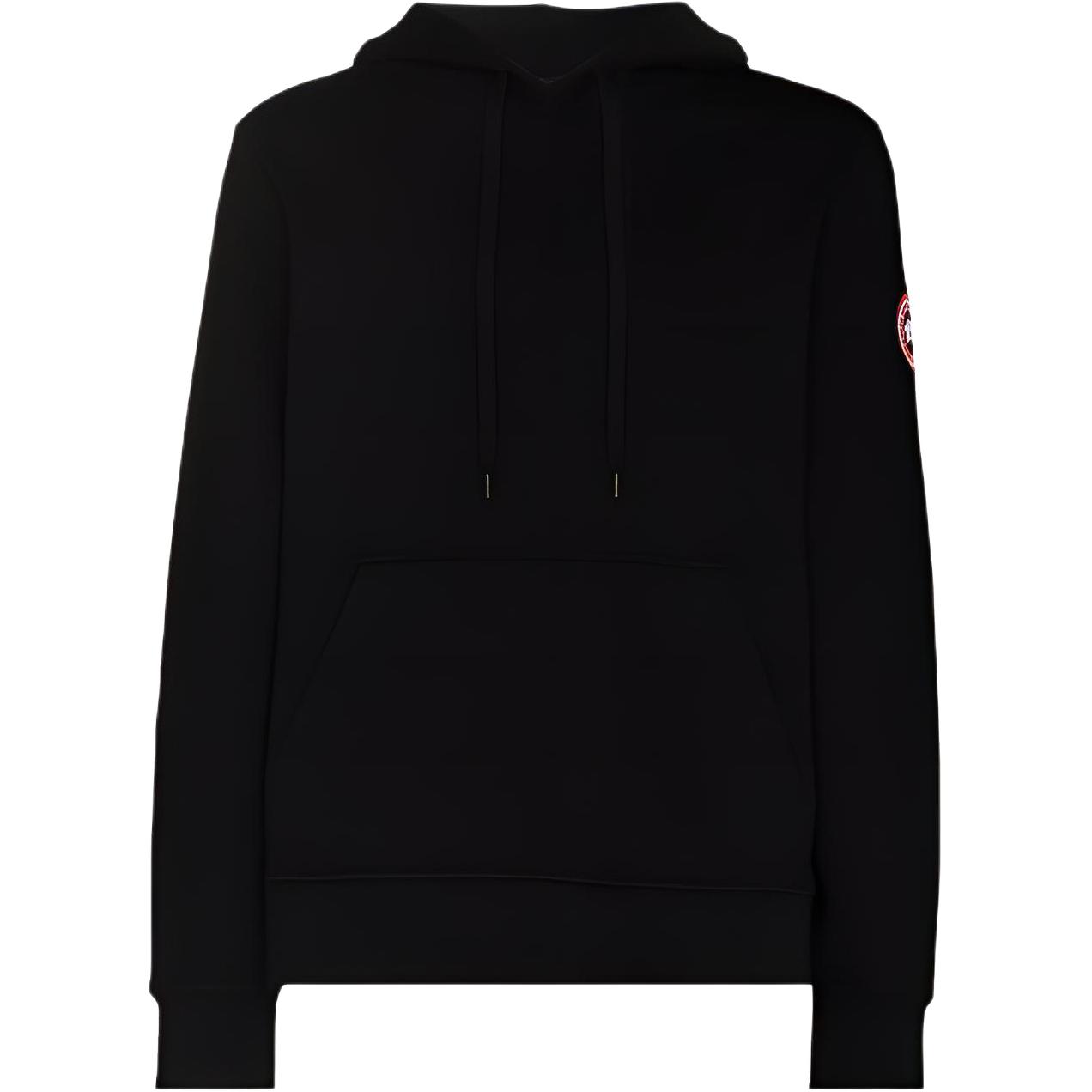 Canada Goose SS23  Plain Minimalist Black Hoodie. 7403M-BLACK