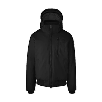 Canada Goose SS23 Black Down Jacket with Detachable Hood and Logo 2055MB-61