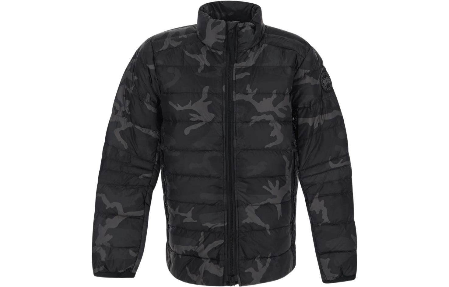 Canada Goose SS23 Crofton Quilted Down Jacket Full-Zip Charcoal Grey 2228MBP-45510