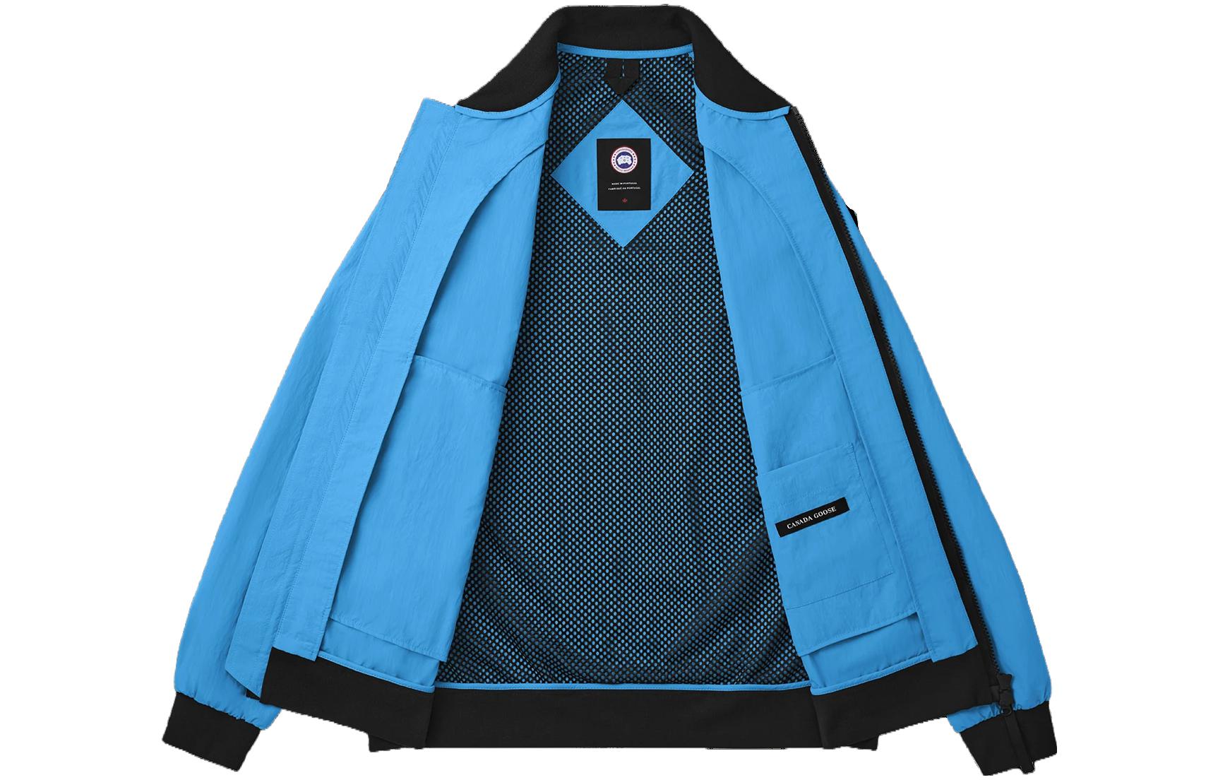 Lookbook カナダグース SS23 ファーバー カラーブロック ボンバージャケット メンズ ライトブルー 2441M1-265