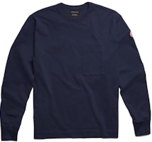 Canada Goose SS23 Gladstone Blue Crewneck Long Sleeve Tee Ocean Blue. 1402M-63 Canada Goose SS23 Gladstone Blue Crewneck Long Sleeve Tee Ocean Blue. 1402M-63