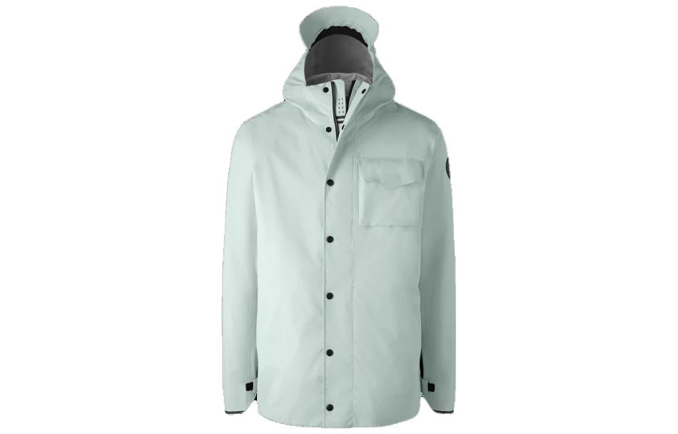 Canada Goose SS23 Mint Green Solid Pocket Hooded Jacket 5608MB-477