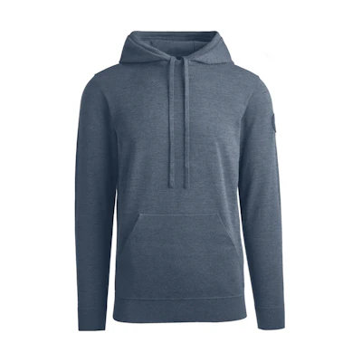 Canada Goose SS23 Ozone Blue Pullover Hoodie with Logo Patch 7047M1-222