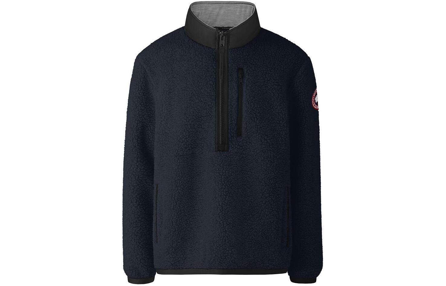 Canada Goose SS23 Solid Pullover Zip Jacket Navy Blue 7053M1-461