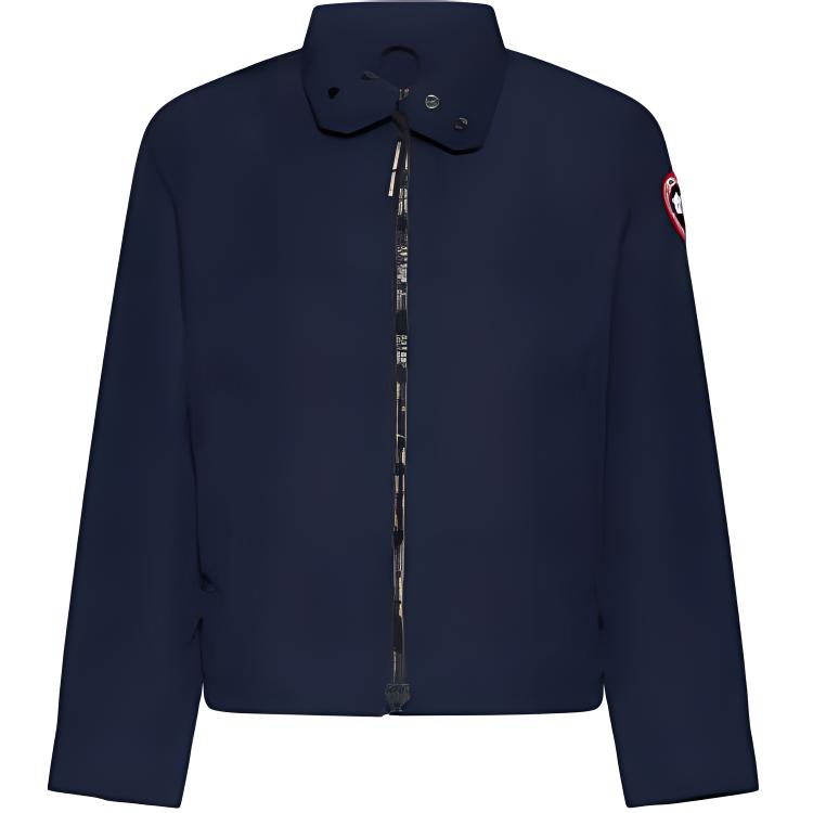 Canada Goose SS24 Hybridge Solid Zip-Up Jacket Atlantic Navy () POIZON2405424