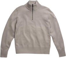 Canada Goose SS24 Rosseau 1/4 Grey High-Neck Logo Sweater. 7090M-432 Canada Goose SS24 Rosseau 1/4 Grey High-Neck Logo Sweater. 7090M-432