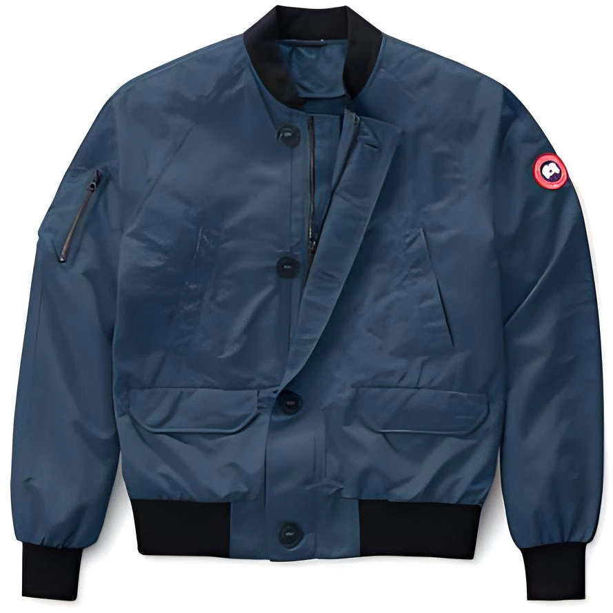 canada-goose-storm-blue-collarless-jacket-with-badge-and-contrast-trim-2415-m-853