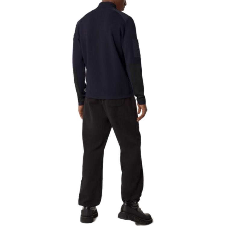 Lookbook カナダグース ストーモント ネイビー ブルー スタンドカラー 長袖 スウェットシャツ 7013M-67