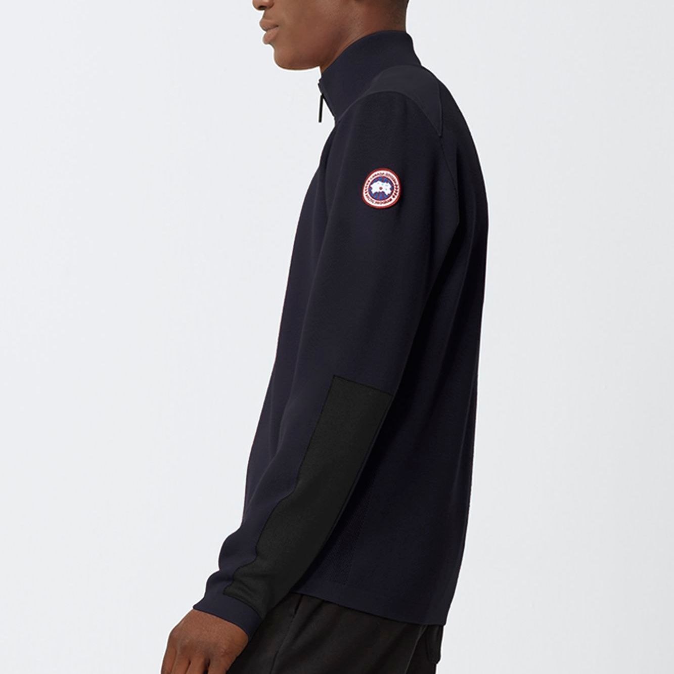 Details for カナダグース ストーモント ネイビー ブルー スタンドカラー 長袖 スウェットシャツ 7013M-67