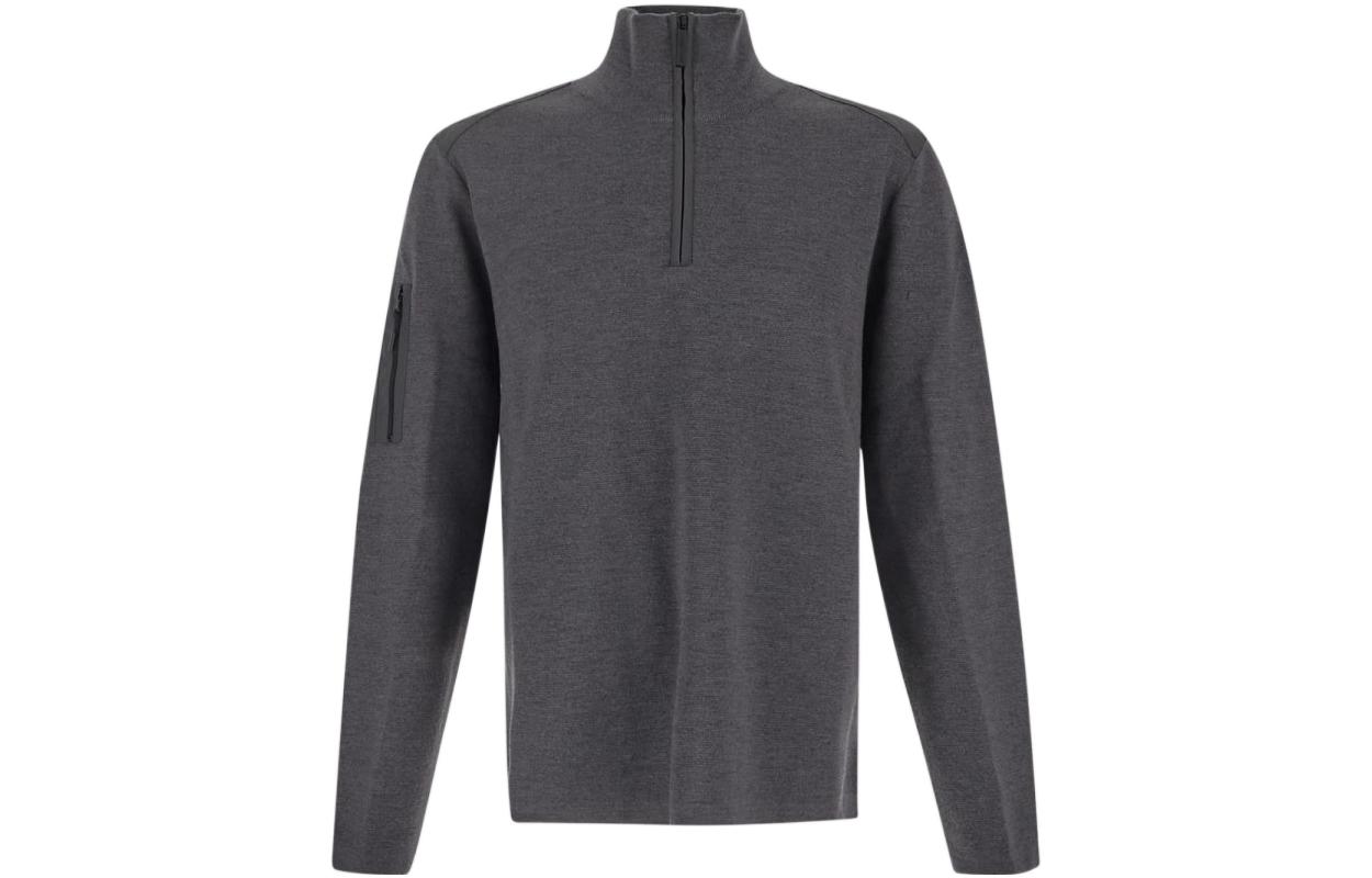 Canada Goose Stormont FW22 Grey Half-Zip Pullover Sweatshirt 7013M43699