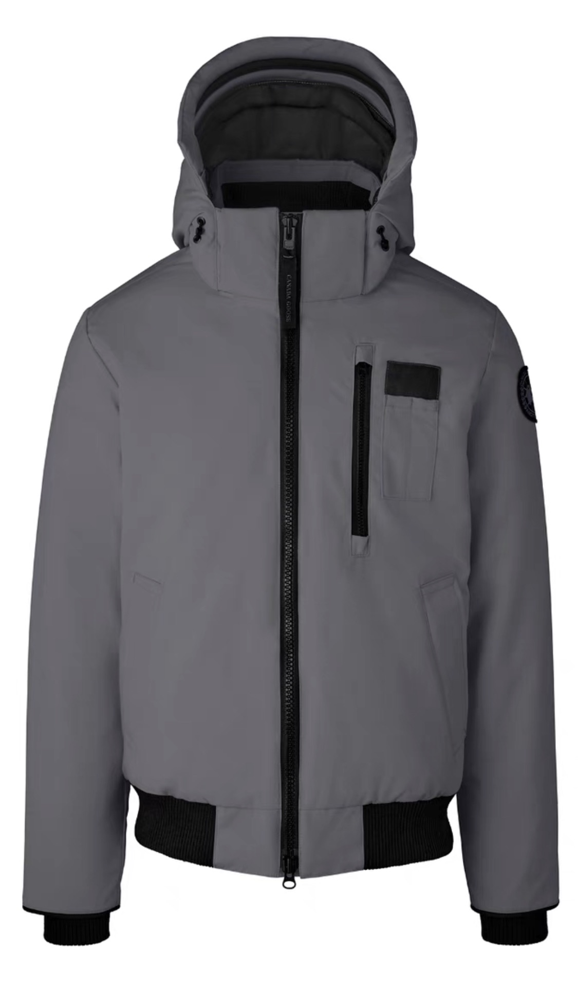 Canada Goose Titanium Pilot Bomber Jacket Full-Zip Hooded Casual Coat 2055MB-456