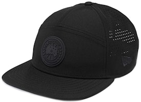 Canada Goose Unisex Logo Trucker Baseball Cap Black/Navy 5248M Canada Goose Unisex Logo Trucker Baseball Cap Black/Navy 5248M
