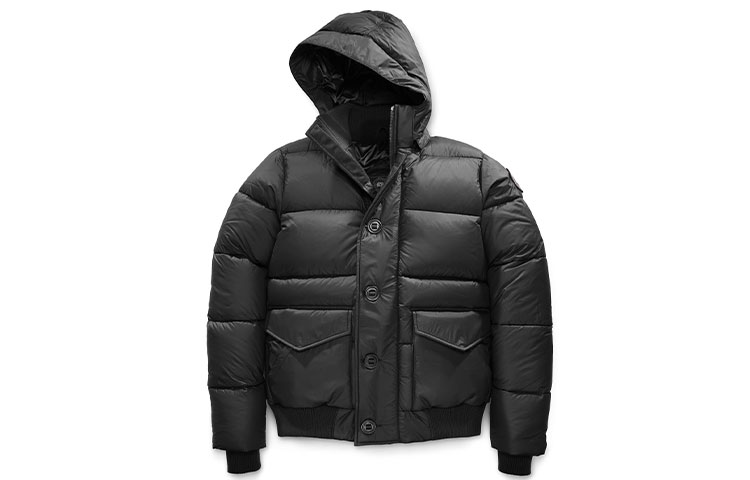 Canada Goose Ventoux Black Solid Zip Hooded Down Jacket 2606MB-61