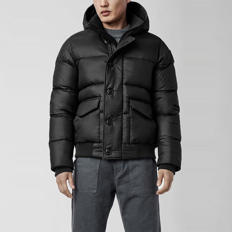 Canada Goose Ventoux Black Solid Zip Hooded Down Jacket 2606MB-61 圖 3